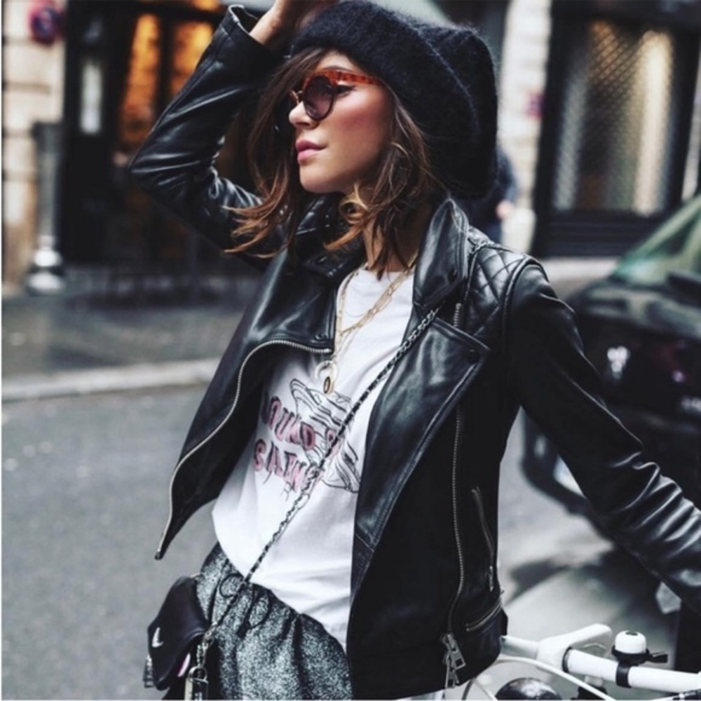 All Saints Conroy Leather Biker